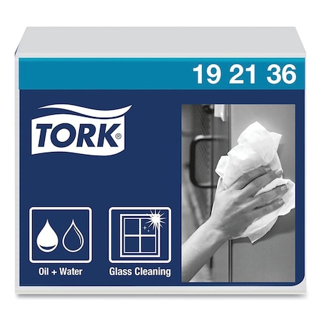 Tork Tork Heavy-Duty Industrial Paper Wiper White, 1/4 Folded, 16 x 56 sheets, 192136 192136